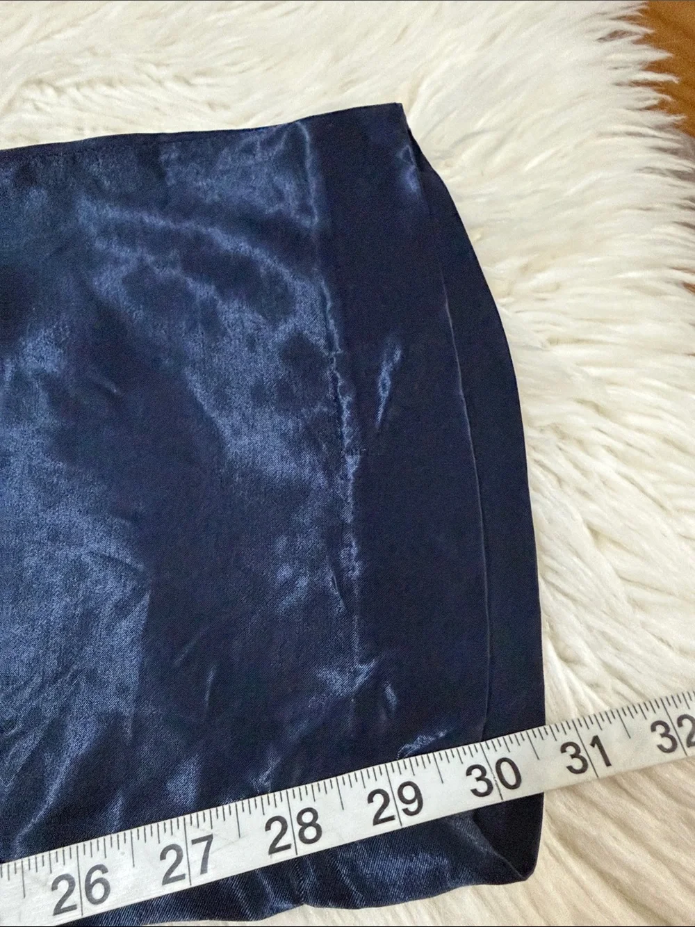 J. Crew Satin-Look Navy Wide-Leg Tie-Waist Pants Size 10